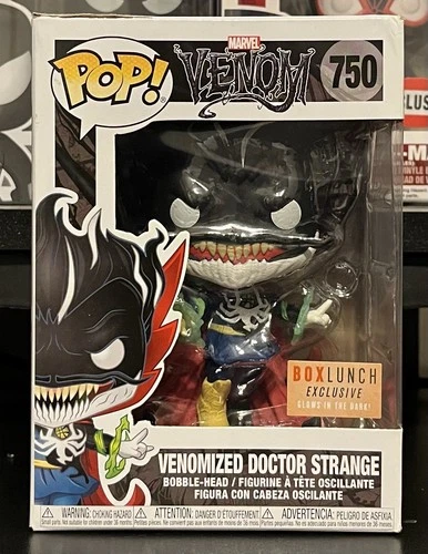 FUNKO POP! MARVEL: VENOM: #750 VENOMIZED DOCTOR STRANGE BOX LUNCH EXCL • DMG BOX