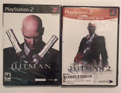Hitman Contracts & Silent Assassin PlayStation 2 PS2 Two Game Lot