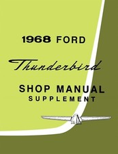 1968 Ford Thunderbird Shop Manual Supplement