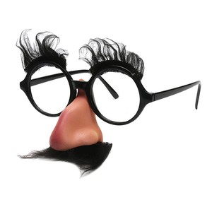 Disguise Glasses Big Nose Black Moustache Eyebrow Halloween Fun Cosplay ...