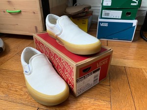 vans slip on marshmallow gum
