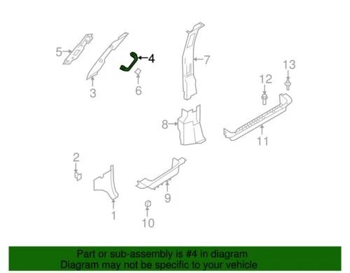 Genuine Ford 2008-2021 E-350 Super Duty E-150 E-250 Pull Handle 6C2Z-1231407-AAB - Image 2 of 2