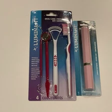 LUMINANT Oral Care Kit/4 Pieces  (Soft) NEW. + 1 Battery Operated Toothbrush