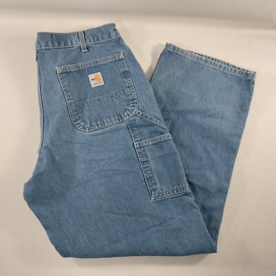 Carhartt FR Flame Resistant Cat 2 Carpenter Jeans Mens Size Actual 36x31
