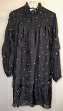 Pomander Place Tuckernuck Black Polka Dot Taylor Dress - Size Large