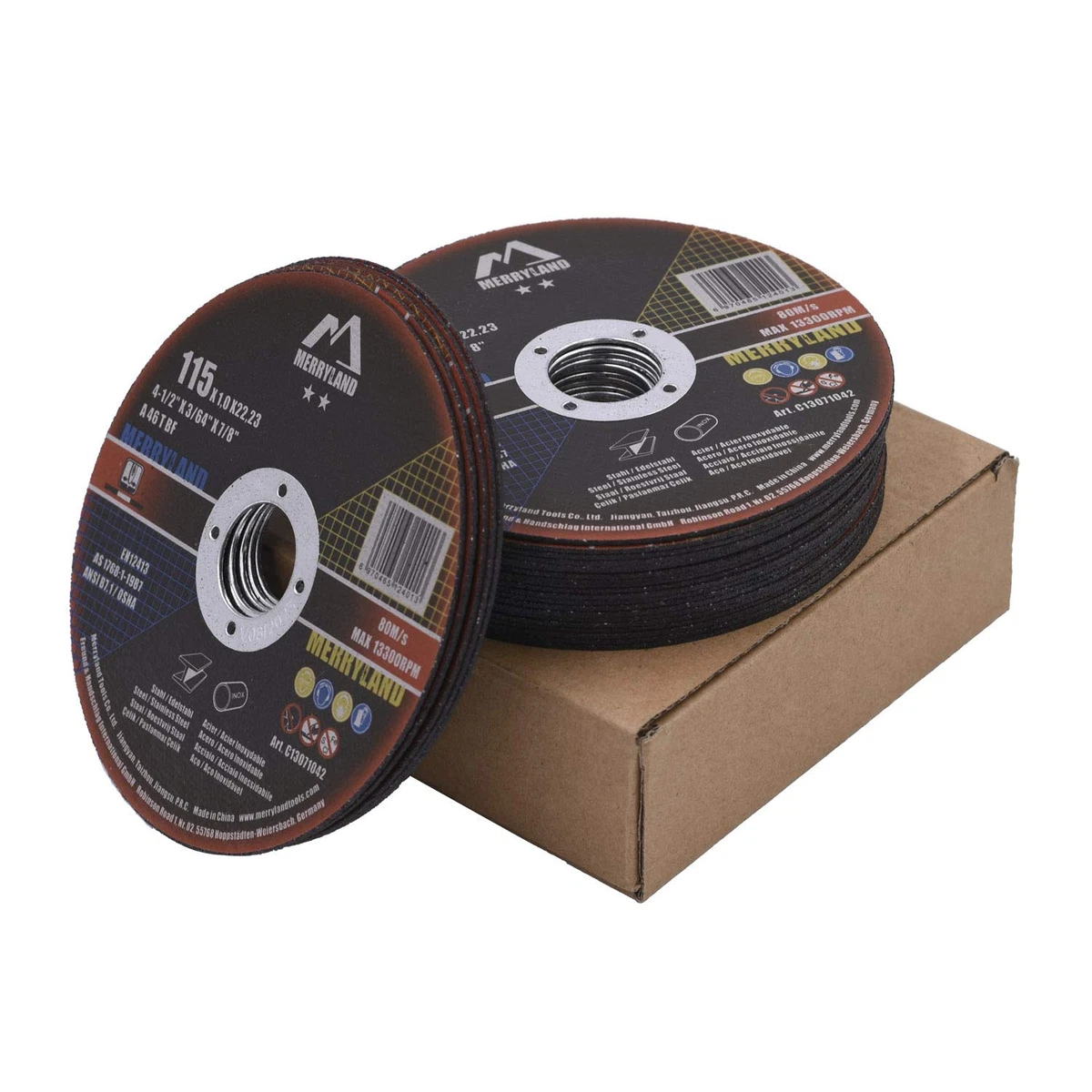 AREBOS Dischi Da Taglio Dischi Flessibili 115 Mm Ammissione 22,2mm - Foto 2