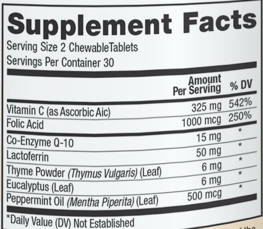 Bad Breath Pills for Halitosis Includes Vitamin C, Folic Acid,... eBay