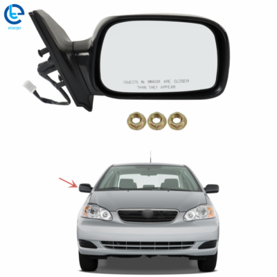 2003-2008 Toyota Corolla Right Side Power Mirror Paint To Match