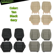 For 08 2009-2012 Honda Accord Driver & Passenger Bottom Top Leather Seat Cover