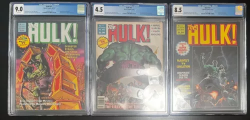 LOT (3) THE HULK Magazine #11 13 14 (Marvel, 1979) CGC 1st Bill Sienkiewicz Art