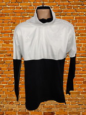 MENS ADIDAS SIZE UK SMALL BLACK WHITE MIX LONG SLEEVE FUNNEL ACTIVE PULLOVER TOP