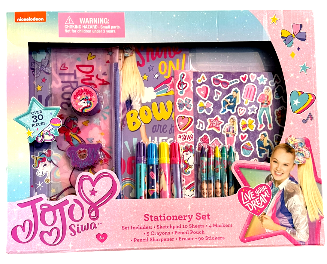 JoJo Siwa Stationery Set NEW in Box Great Gift Kids Jewelry Set Toy