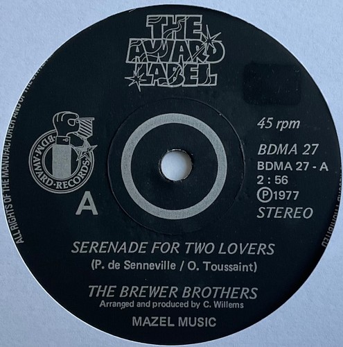 The Brewer Brothers - Serenade For Two Lovers - 7” Vinyl Single - 第 1/3 張圖片