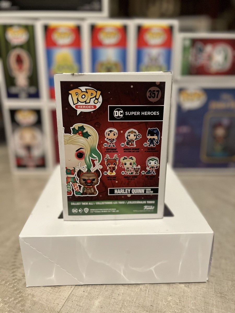 アメコミ Funko POP! Harley Quinn with Helper 357 Funko POP! Holiday Harley Quinn with Helper Figure #357