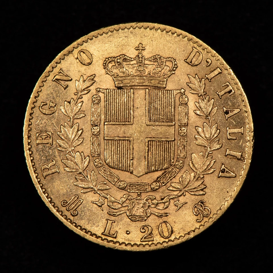 Moneda de oro de 20 liras 1873M BN Italia - 0,1867 AGW - SKU-G2378 Foto 4 de 4