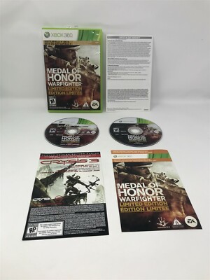 Jeu Xbox 360 Medal Of Honor Warfighter – Édition Limitée – Boîte Complète Avec Notice – Bon état – PEGI 16