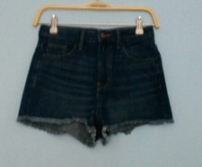 Damen Mode – Damen Jeans Short Gr. 34 Jeans Blau High Waist - H&M