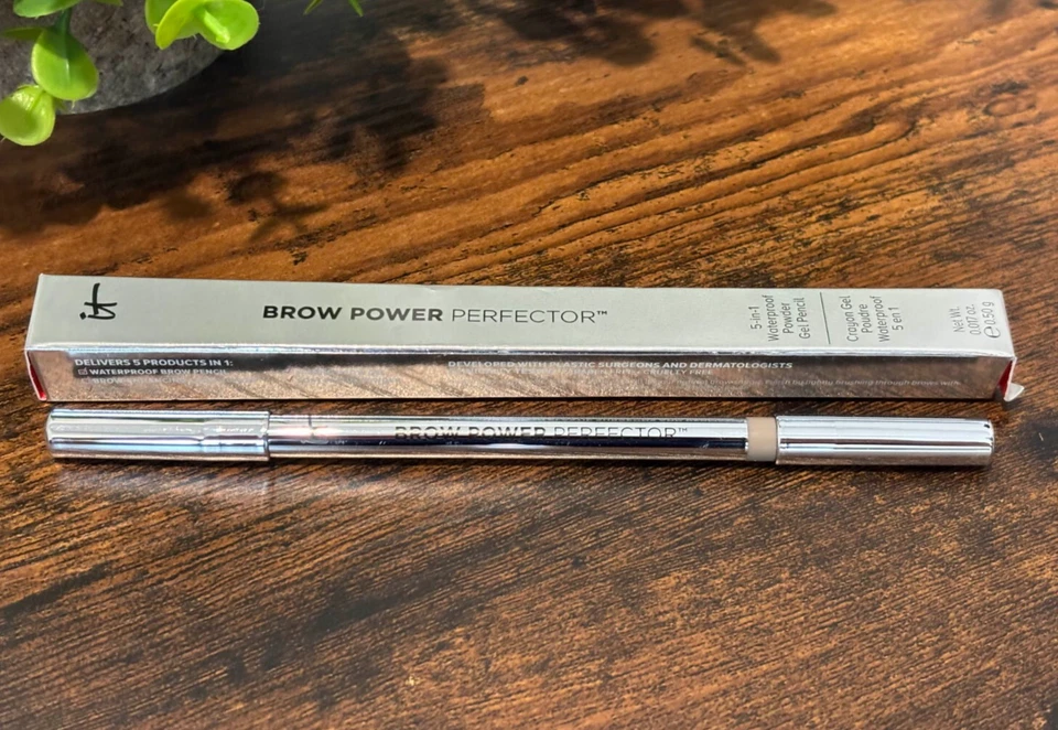 IT Cosmetics Brow Power Perfector 5 In 1 Waterproof Powder Gel Pencil GRAY .5g - Image 2 of 4