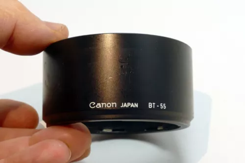 Canon BT-55 Lens Hood Shade for Canon 85mm f1.8 100mm f2 FD SSC (55mm rim) - OEM