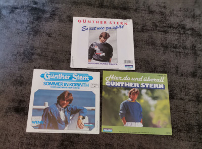 SB54: 3x Günther Stern 7'' Singles VG+ Ex Top Sammlung Schlager Deutsch