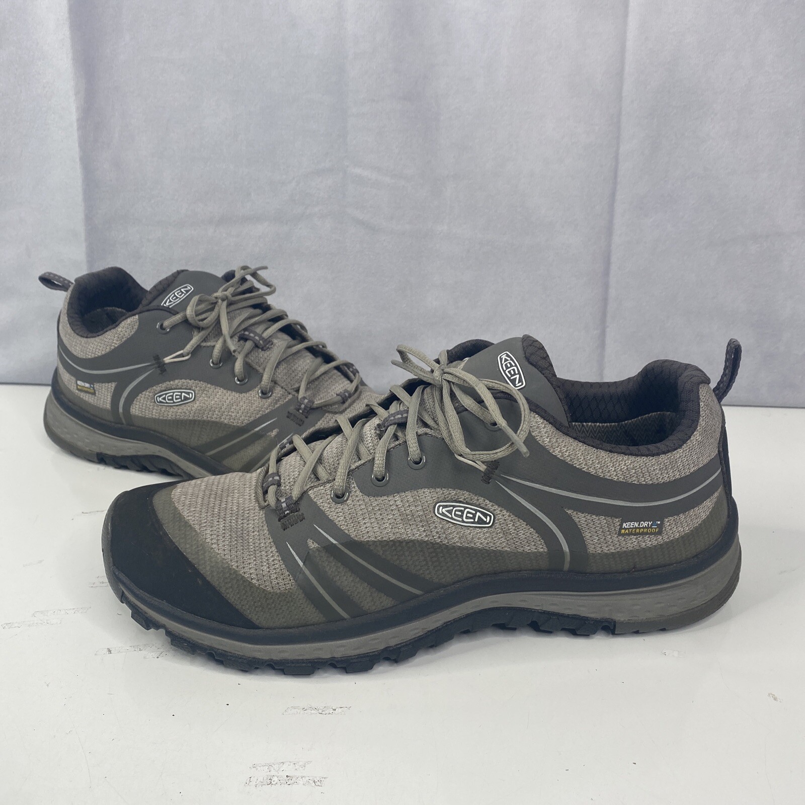 KEEN Scarpe da trekking stringate donna Terradora impermeabili low trail grigio aderenti US 10