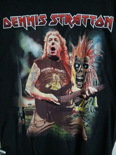 DENNIS STRATTON BRAZIL TOUR 2023 HAND SIGNED SHIRT & POSTER + 2 PICKS, WRISTBAND