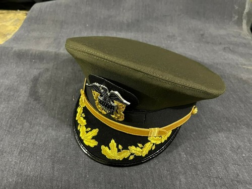 WWII WW2 US Navy Senior Men's Officer Visor Embroidered Hat Caps Reproduction - Picture 8 of 10