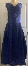 V-Necks Tea-Length Dress- Royal Blue Sz Woman 16 Plus. New-No Tag