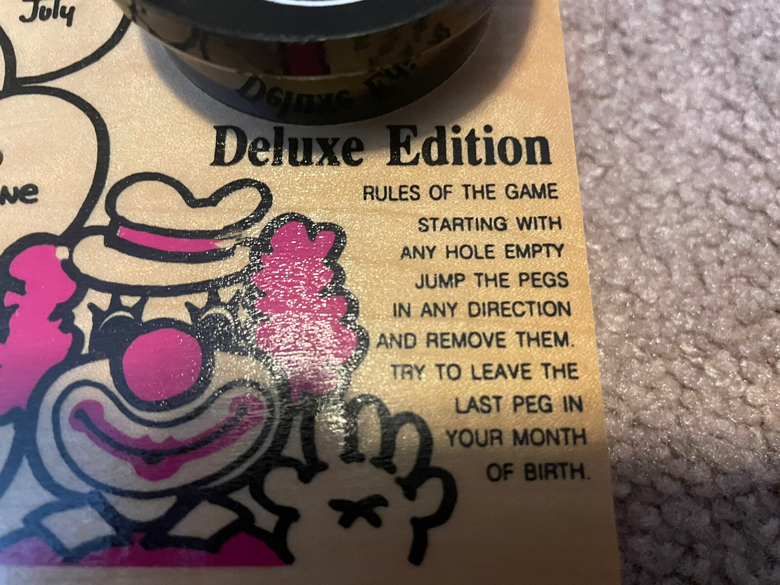 Vintage 1978 The Original Birthday IQ.Tester  Deluxe Edition Wood Game USA Made