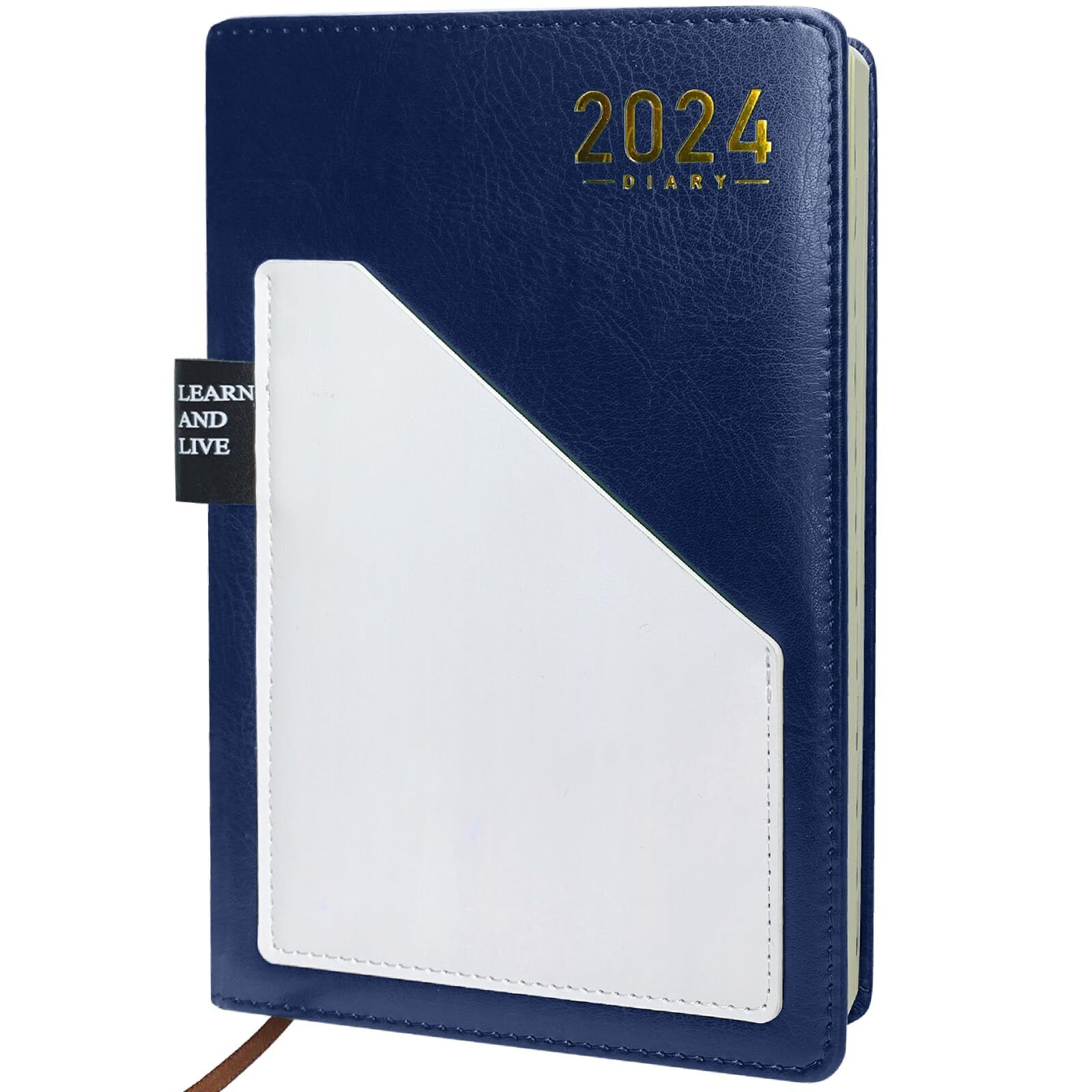 INTLBIZUYEE 2024 Weekly & Monthly Planner Jan. 2024 - Dec. 2024 Daily Leather...