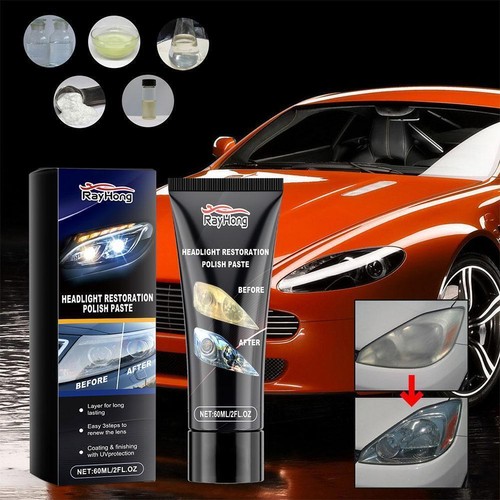 Ceramic Headlight Restoration Paste- Maximum Strength Remover US Oxidation Y5E4 - Picture 7 of 16