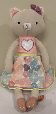 B Softies 15'' CALI CAT Tippy Toes Ballerina Tutu Stuffed Animal Soft Plush Toy