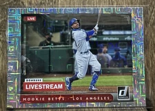 2021 Panini Donruss Mookie Betts #LS6 Livestream Vector Parallel Dodgers