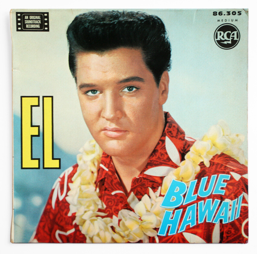 ELVIS PRESLEY EL Blue Hawaii rock & roll french BIEM 1962