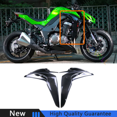 For Kawasaki Z1000 Dry Carbon Fiber Motorcycle Body Front Side