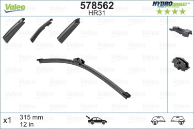 VALEO 578562 Wiper Blade for AUDI,BMW,LAND ROVER,MERCEDES-BENZ 