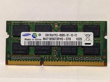 Samsung 2GB 2Rx8 PC3-8500S DDR3 1066MHz Laptop SRAM M471B5673FH0-CF8
