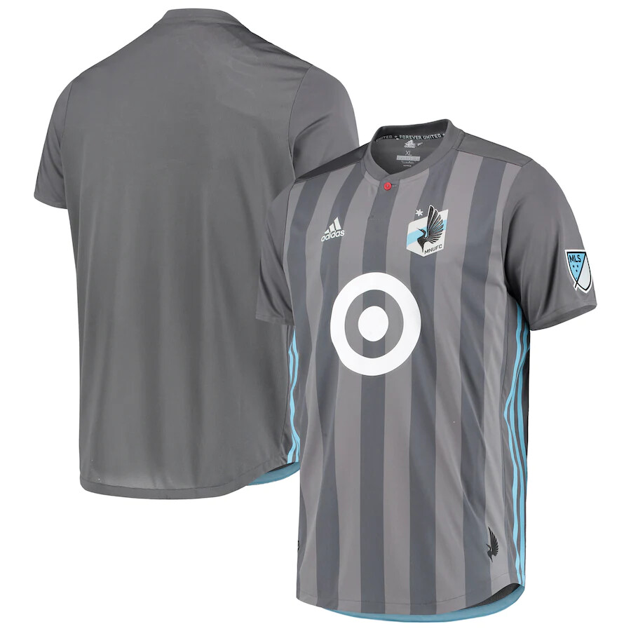 adidas Minnesota United FC 2018 Primary Authentic Team Jersey Gray