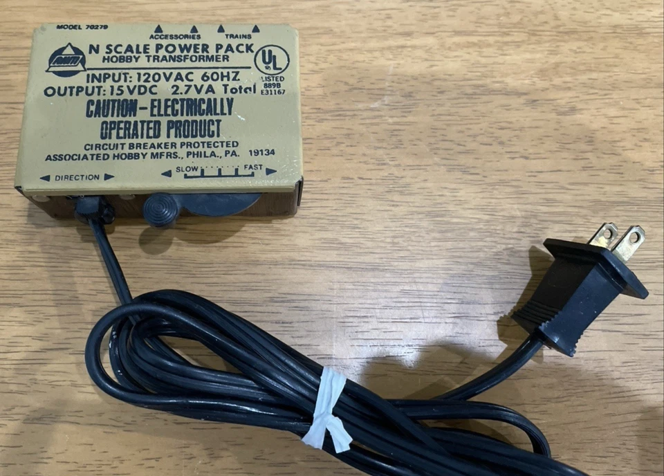 Hobby Transformer Vintage AHM 'N' Scale Power Pack excellent working - Image 2 of 4