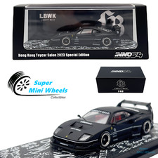 INNO64 1:64 LBWK Ferrari F40 Matte Black Hong Kong Toycar Salon 2023