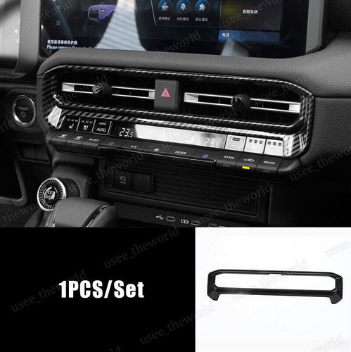 Black Gear Shift Air Vent Outlet Cover Trim For Toyota Land Cruiser 2024 2025 - Picture 15 of 34