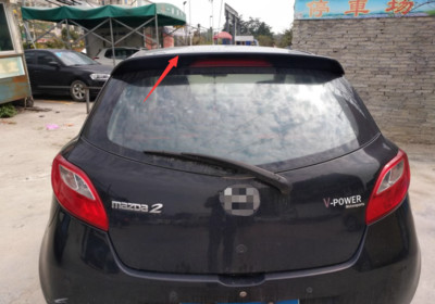 For 2008-2014 Mazda 2 Hatchback 5DR Rear Trunk Spoiler Wing Glossy Black