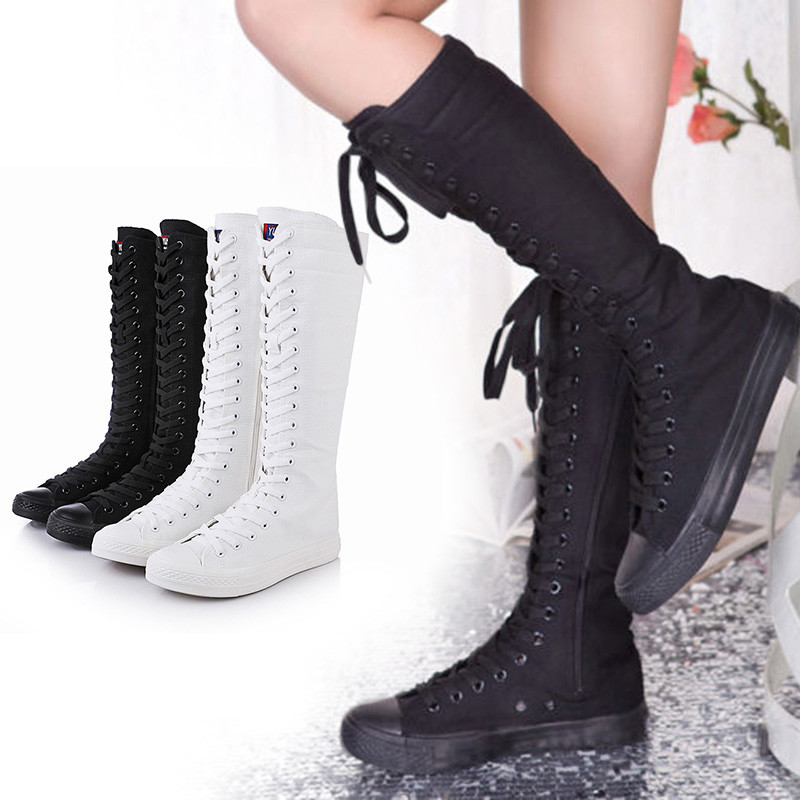 womens knee high sneakers