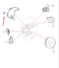 JAGUAR F-TYPE X152 Steering Wheel Harness T2R42387 NEW GENUINE