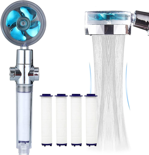 ANTOWER High Pressure Handheld Showerhead with Filters Vortex Hydro Jet Turbo Pr