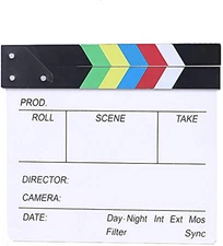 Professional Vintage TV Movie Film Clap Board Slate Cut Prop for Director