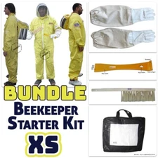 Adult Size XS Jawadis Complete Bee Suit Bundle with Gloves, Hive Tool & Brush