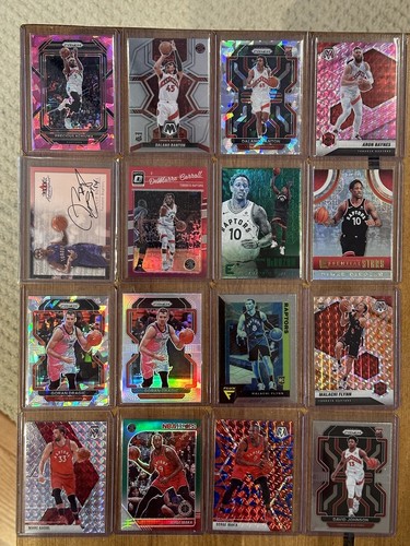 (24) Toronto Raptors Rookie Prizm Lot w/ Muggsy Bogues Auto & #d