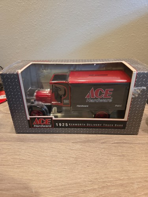 #ad #ad ERTL #F397 ACE HARDWARE Die Cast 1925 Kenworth Delivery Truck Coin Bank 1995 $7.50