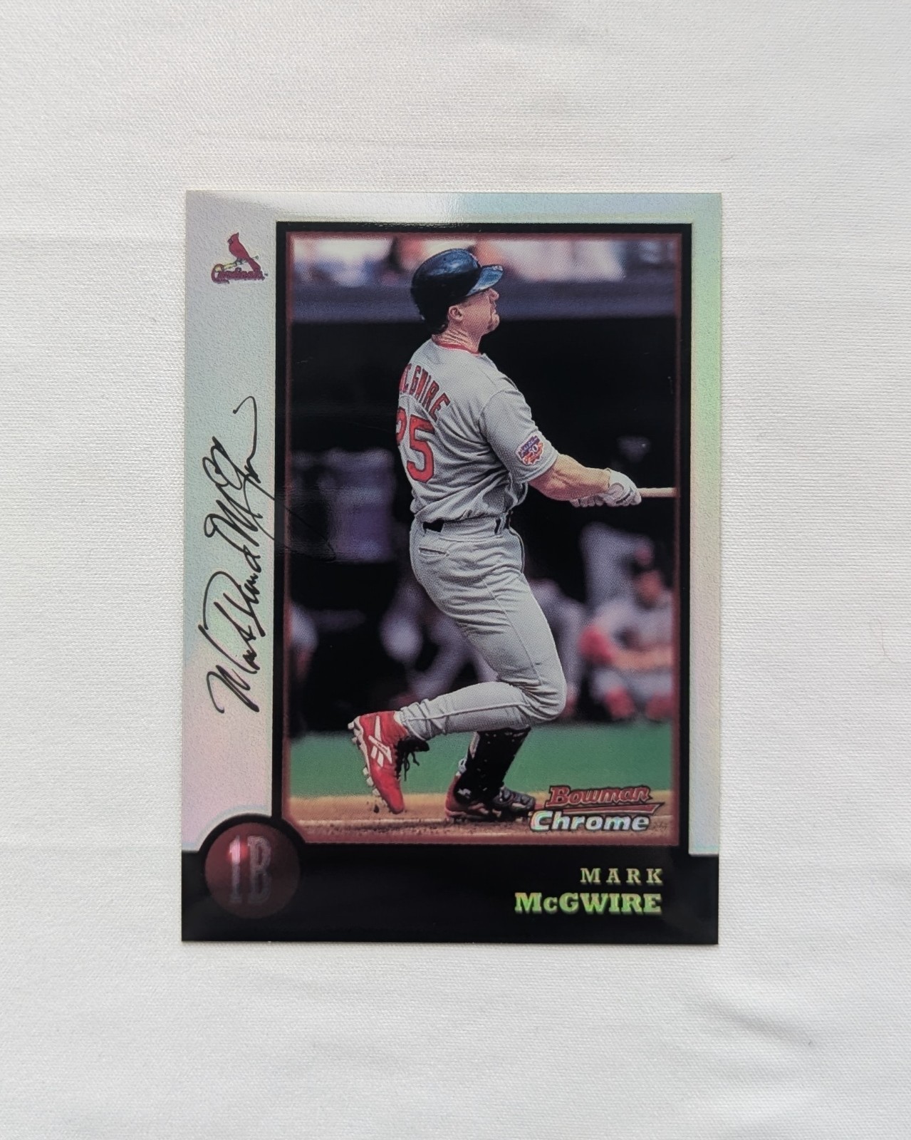 MARK McGWIRE Refractor 1998 Bowman Chrome #5 Home Run Champ 70